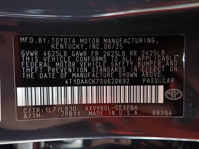 new 2025 Toyota Camry car, priced at $40,480