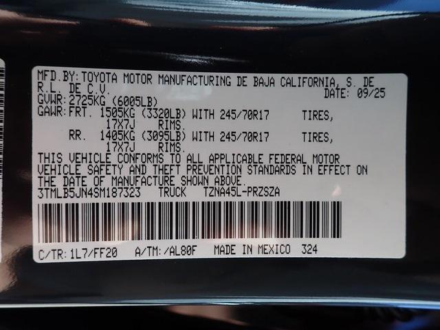 new 2025 Toyota Tacoma car, priced at $44,244