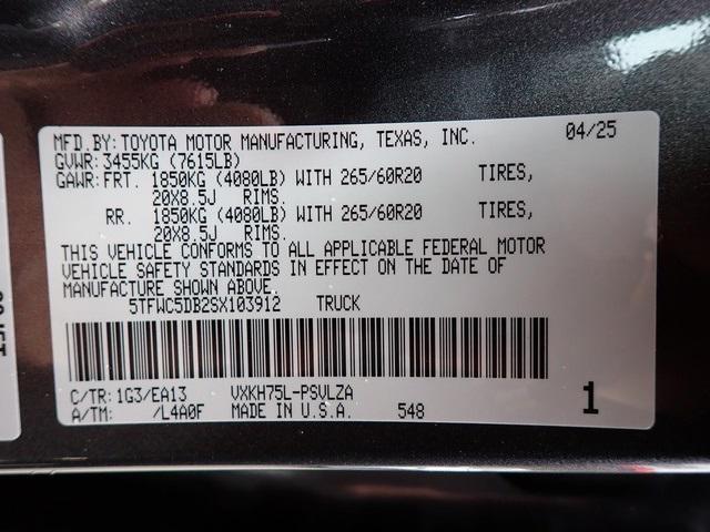 new 2025 Toyota Tundra Hybrid car, priced at $71,470