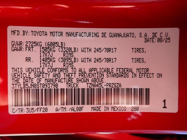 new 2025 Toyota Tacoma car, priced at $43,344