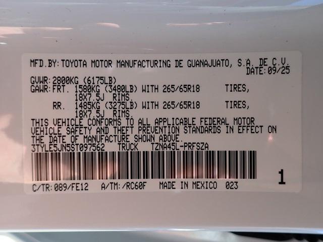 new 2025 Toyota Tacoma car, priced at $44,855
