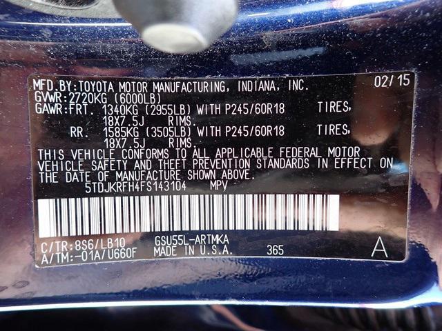 used 2015 Toyota Highlander car, priced at $18,933