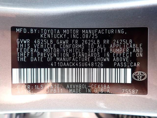 new 2025 Toyota Camry car, priced at $35,994