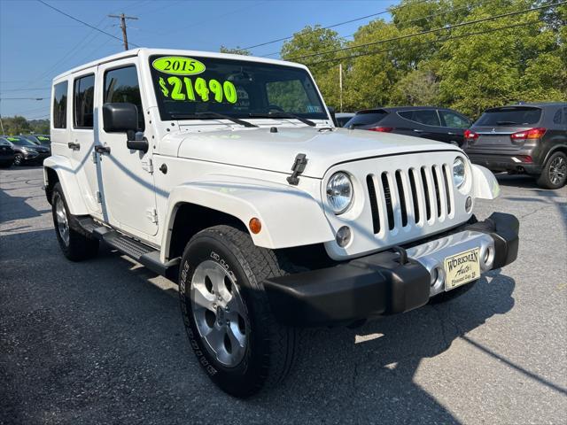 used 2015 Jeep Wrangler Unlimited car, priced at $21,490