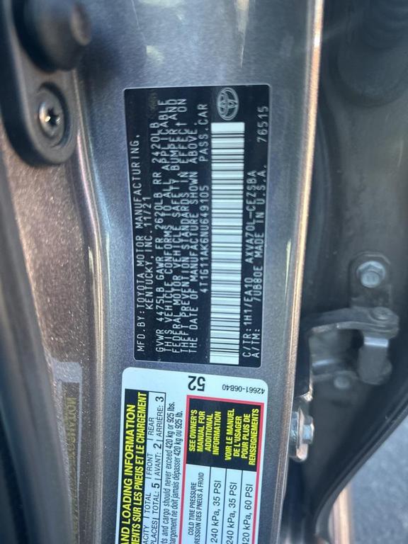 used 2022 Toyota Camry car, priced at $16,900