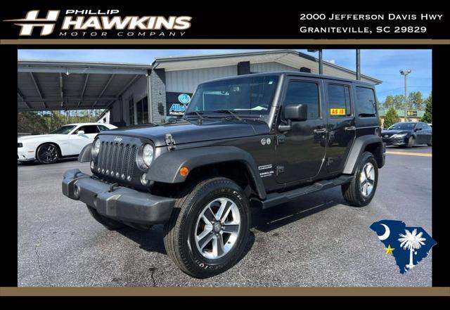 used 2017 Jeep Wrangler Unlimited car, priced at $18,980