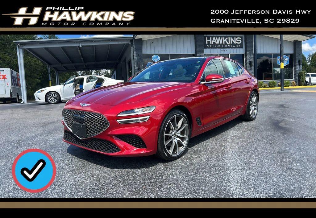 used 2022 Genesis G70 car, priced at $34,980
