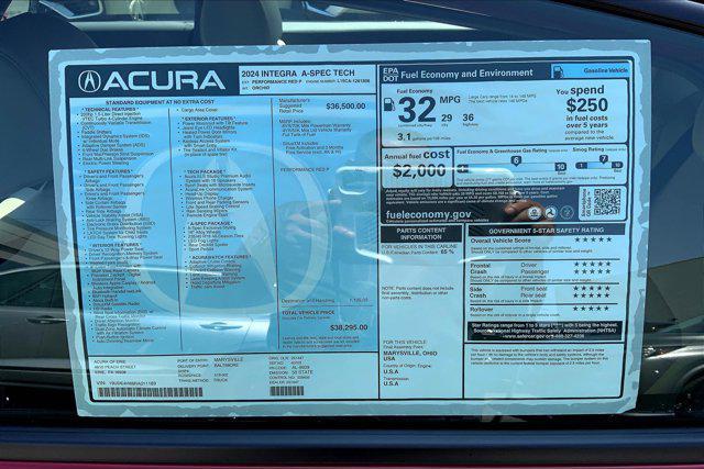 used 2024 Acura Integra car, priced at $35,492