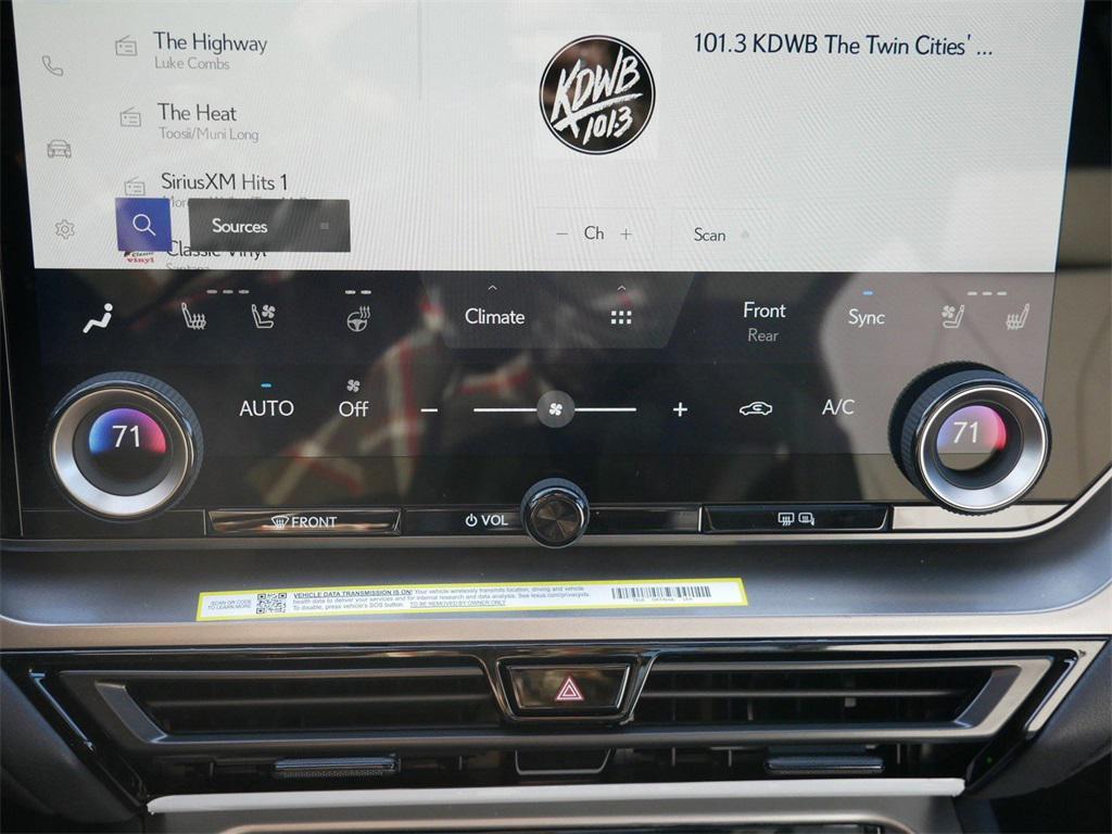 new 2026 Lexus TX 350 car, priced at $72,134