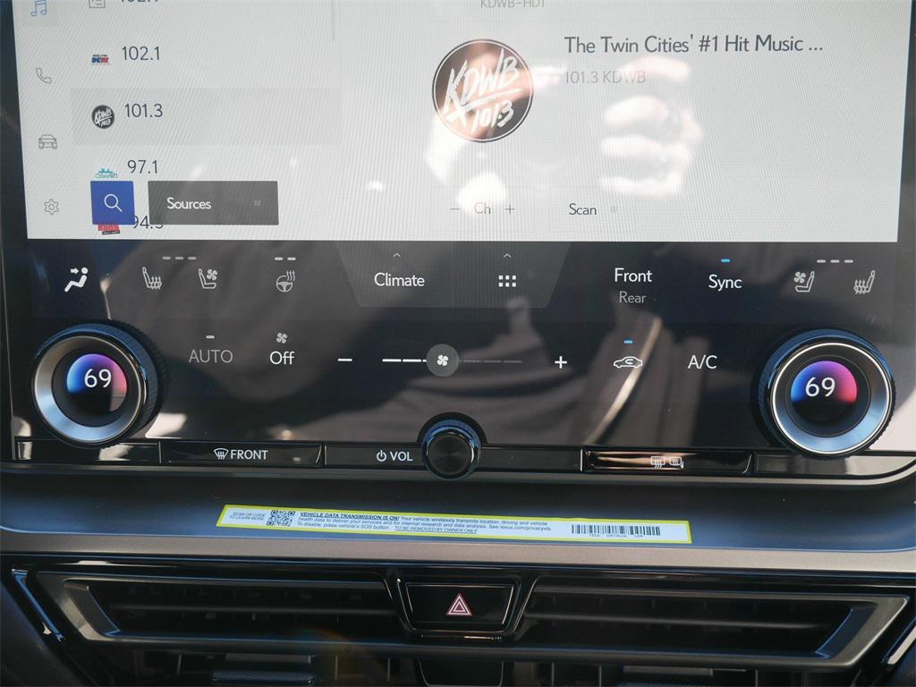 new 2025 Lexus TX 500h car, priced at $70,916