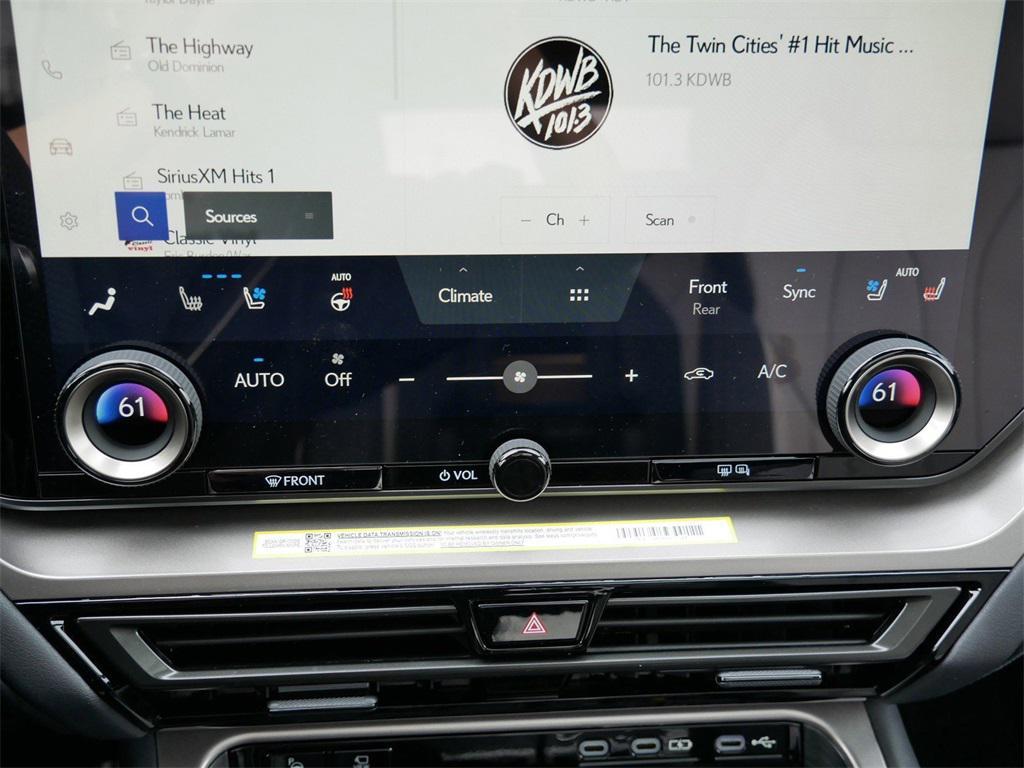 new 2025 Lexus TX 350 car, priced at $70,416