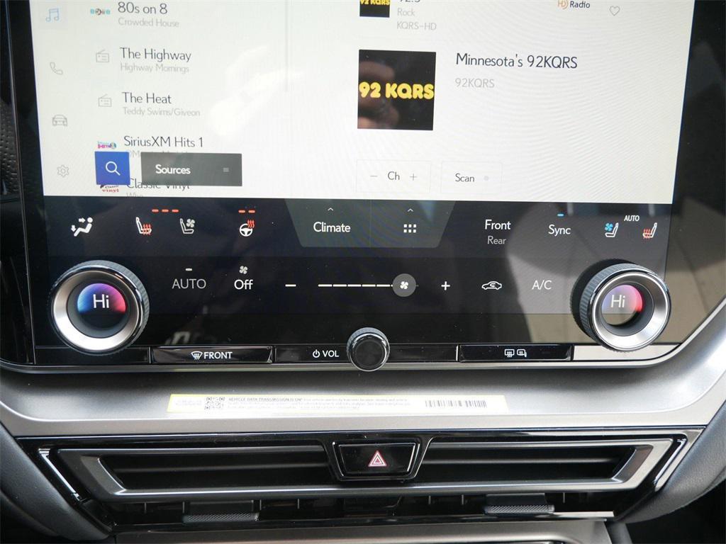 new 2025 Lexus TX 500h car, priced at $75,539