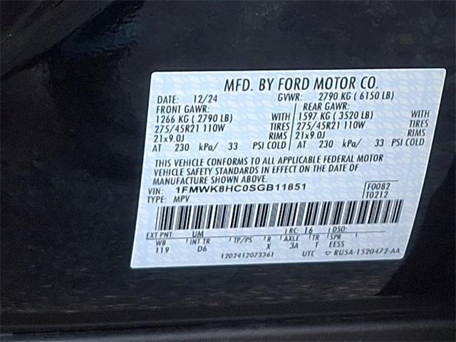 new 2025 Ford Explorer car, priced at $55,960