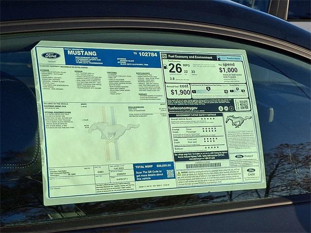 new 2026 Ford Mustang car, priced at $38,630