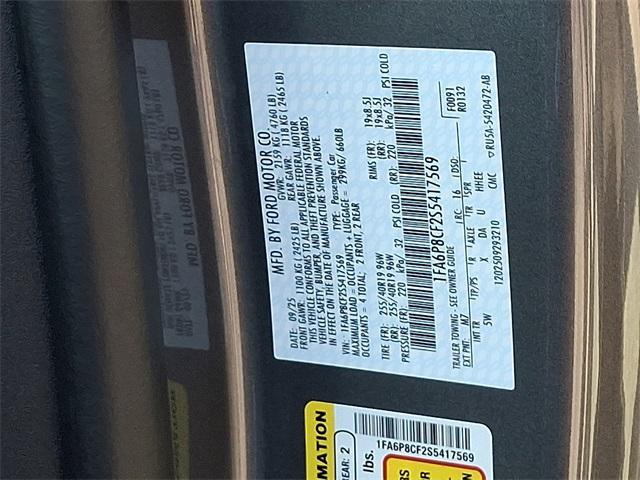 new 2025 Ford Mustang car, priced at $54,533