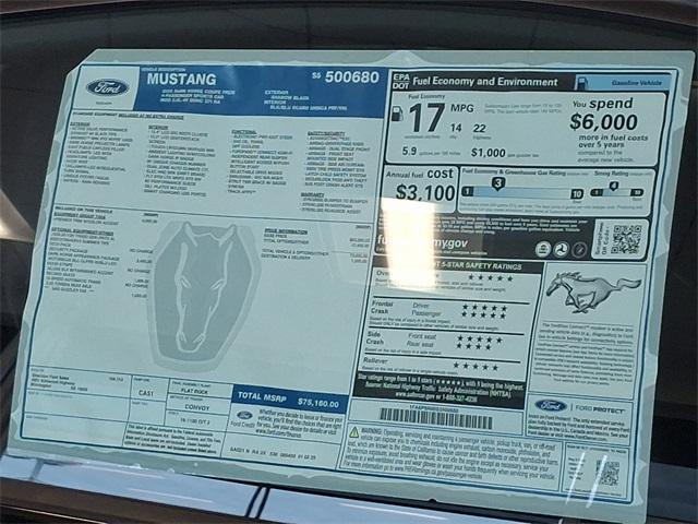 new 2025 Ford Mustang car, priced at $80,160