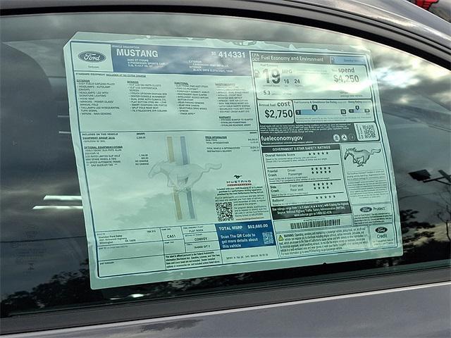 new 2025 Ford Mustang car, priced at $47,163