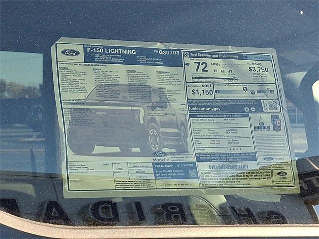 new 2025 Ford F-150 Lightning car, priced at $68,995