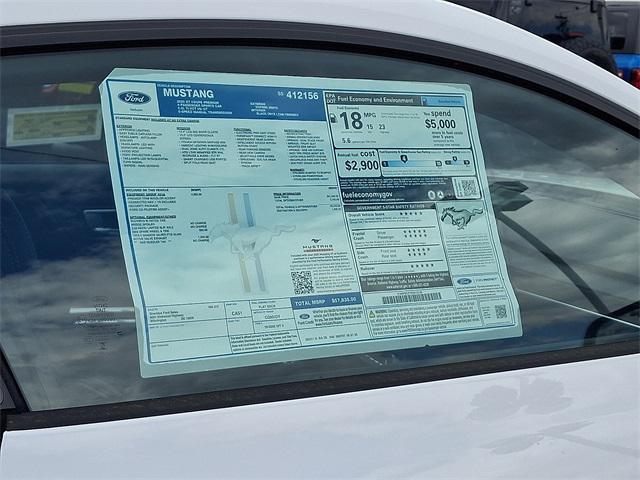 new 2025 Ford Mustang car, priced at $53,017