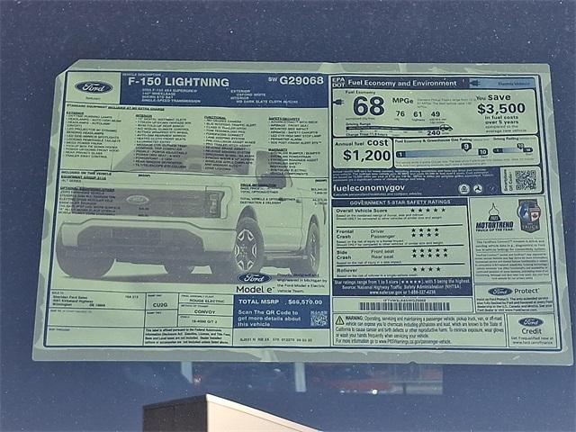 new 2025 Ford F-150 Lightning car, priced at $60,725