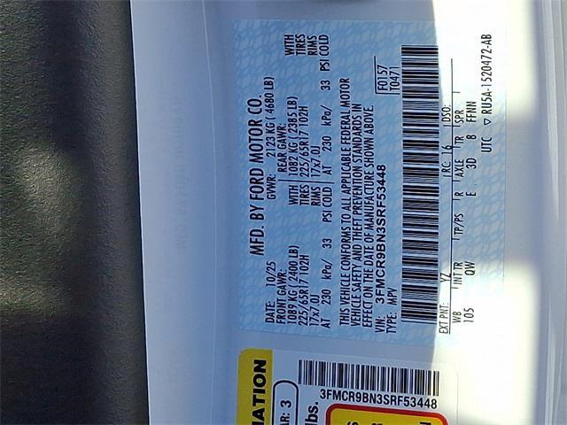 new 2025 Ford Bronco Sport car, priced at $31,788