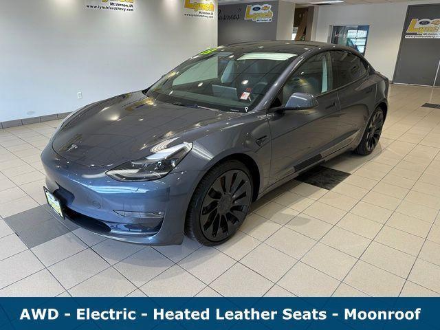 used 2023 Tesla Model 3 car, priced at $33,500