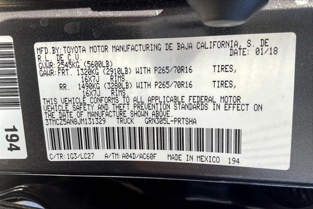 used 2018 Toyota Tacoma car, priced at $34,555