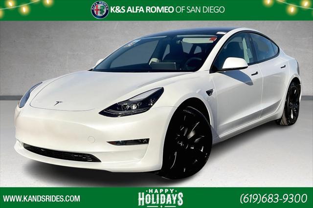 used 2022 Tesla Model 3 car, priced at $30,651