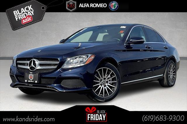 used 2018 Mercedes-Benz C-Class car, priced at $18,999