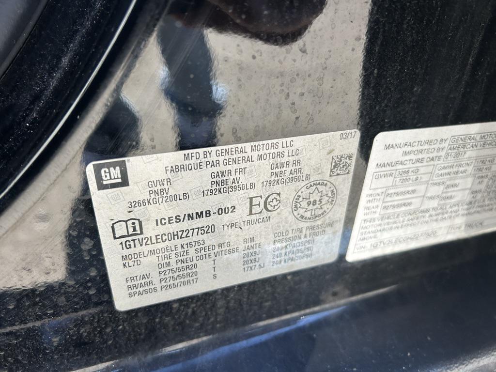 used 2017 GMC Sierra 1500 car, priced at $15,500