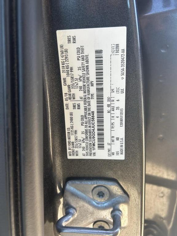 used 2018 Ford Escape car, priced at $9,500