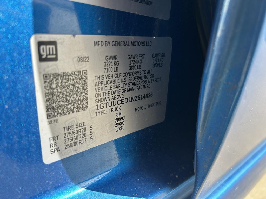 used 2022 GMC Sierra 1500 car, priced at $34,500