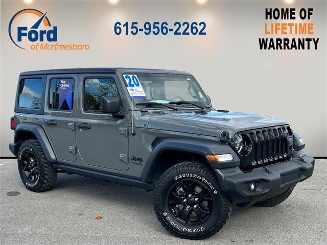 used 2020 Jeep Wrangler Unlimited car, priced at $31,132