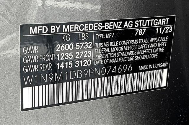new 2023 Mercedes-Benz EQB 350 car, priced at $61,250