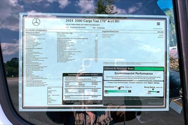 new 2024 Mercedes-Benz Sprinter 2500 car, priced at $66,821