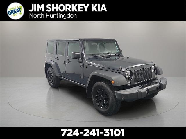 used 2017 Jeep Wrangler Unlimited car, priced at $22,606