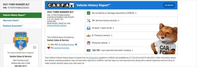 used 2021 Ford Ranger car, priced at $23,999