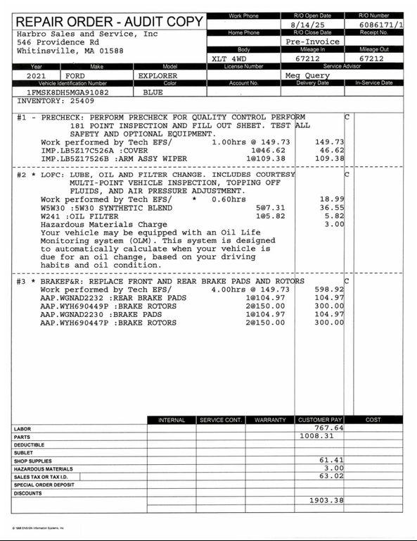 used 2021 Ford Explorer car, priced at $29,997