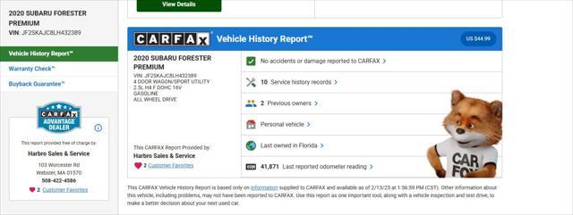 used 2020 Subaru Forester car, priced at $26,999