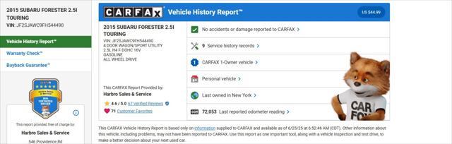 used 2015 Subaru Forester car, priced at $17,999