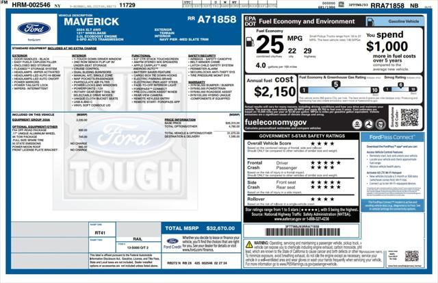used 2024 Ford Maverick car