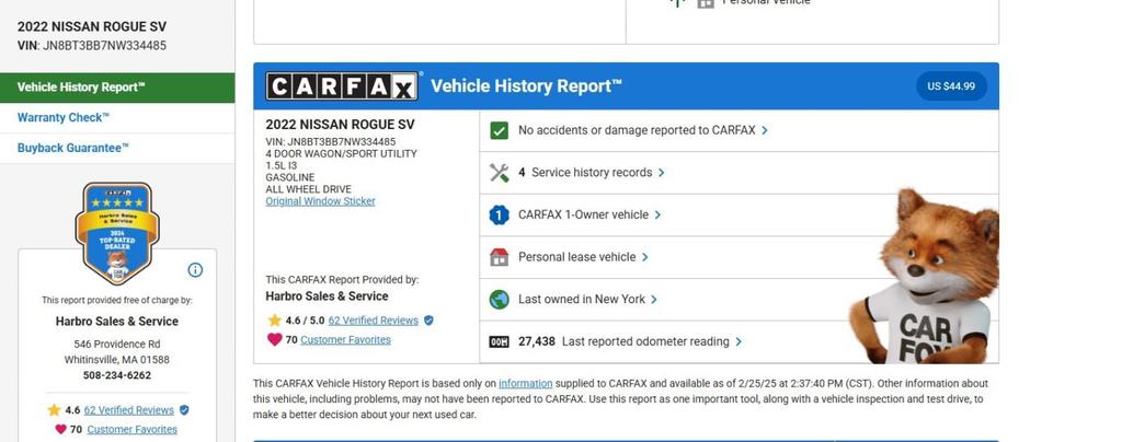 used 2022 Nissan Rogue car, priced at $25,997