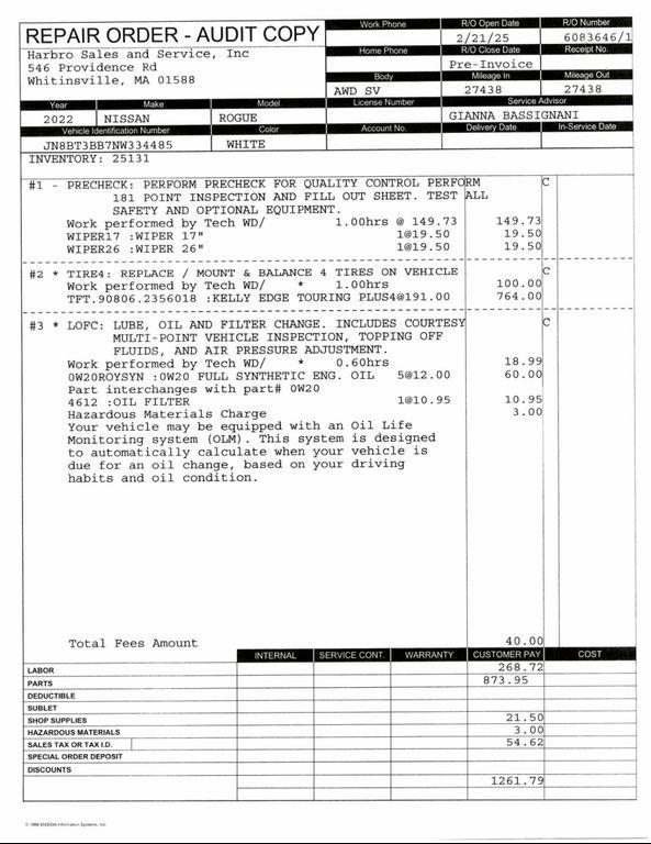 used 2022 Nissan Rogue car, priced at $25,997