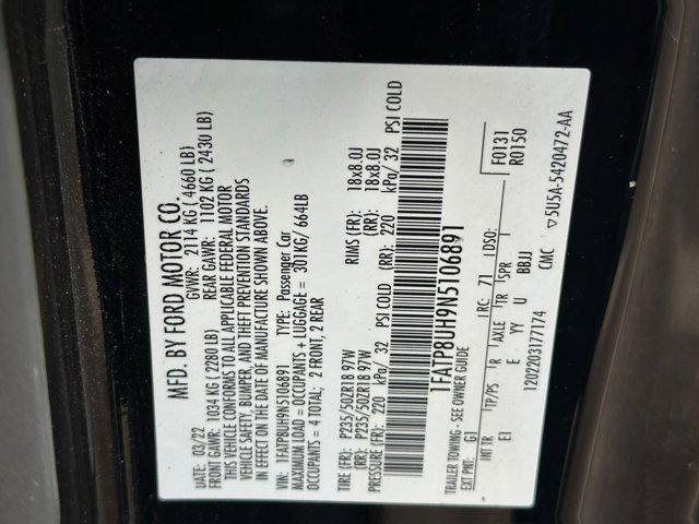 used 2022 Ford Mustang car, priced at $22,938