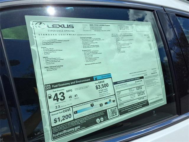 new 2025 Lexus UX 300h car, priced at $42,825