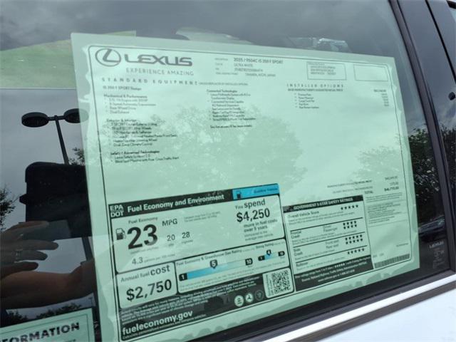 new 2025 Lexus IS 350 car, priced at $46,770