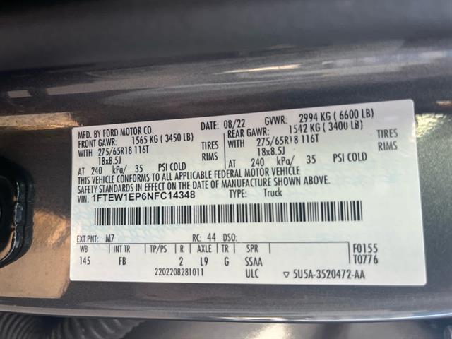 used 2022 Ford F-150 car, priced at $38,099
