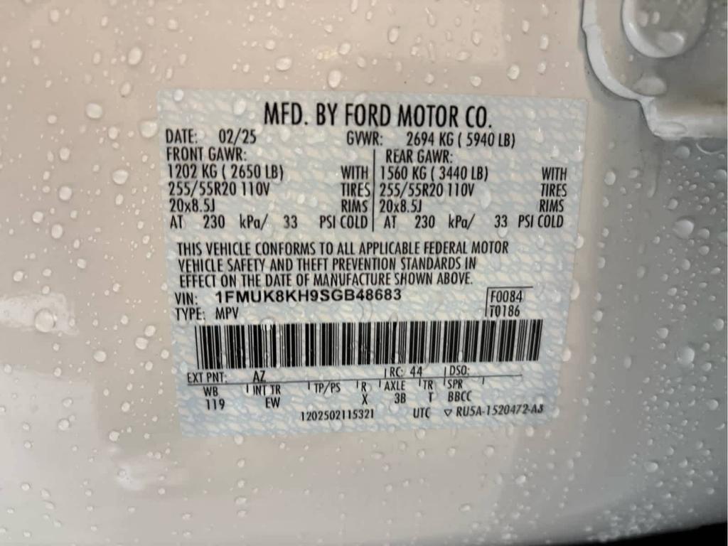 new 2025 Ford Explorer car, priced at $51,609