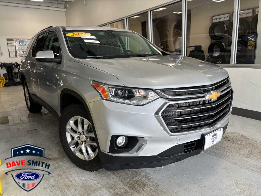 used 2021 Chevrolet Traverse car, priced at $25,599