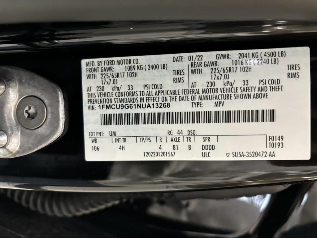 used 2022 Ford Escape car, priced at $21,613